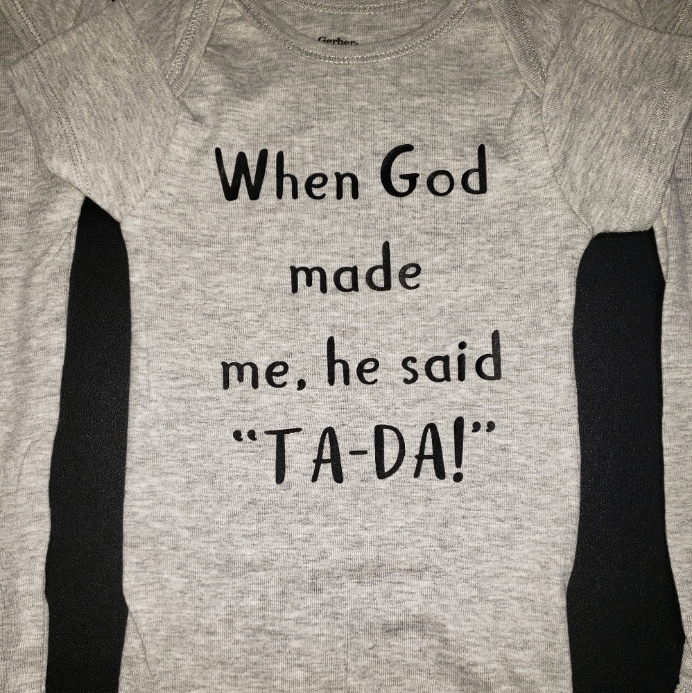 Baby onesie handcrafted